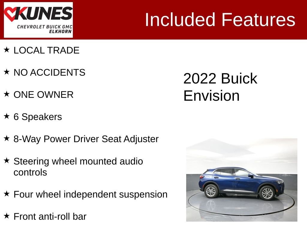 Used 2022 Buick Envision Preferred SUV