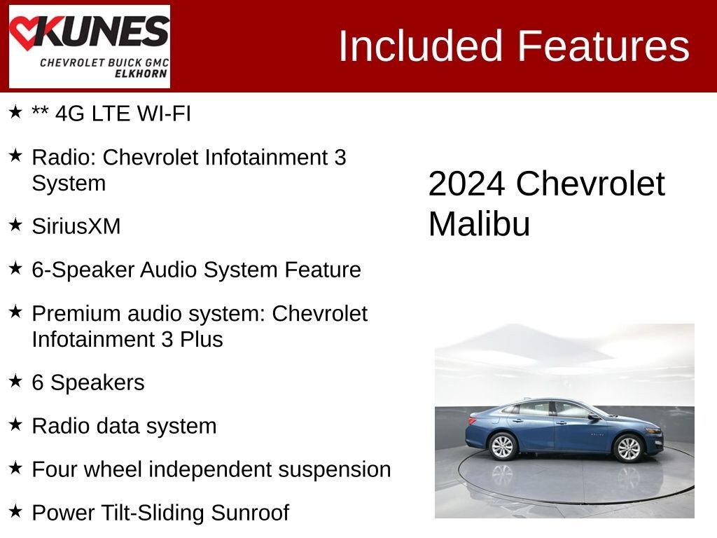 Used 2024 Chevrolet Malibu 1LT Car