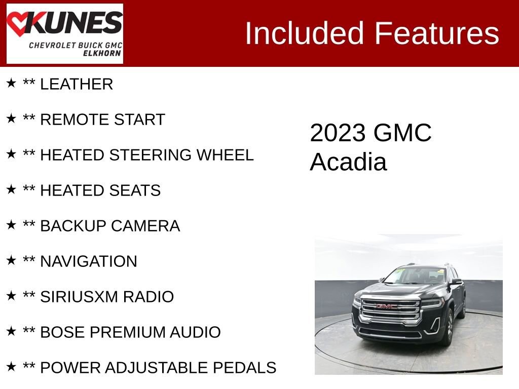 Used 2023 GMC Acadia SLT SUV