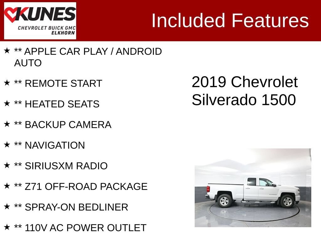 Used 2019 Chevrolet Silverado LD LT Truck