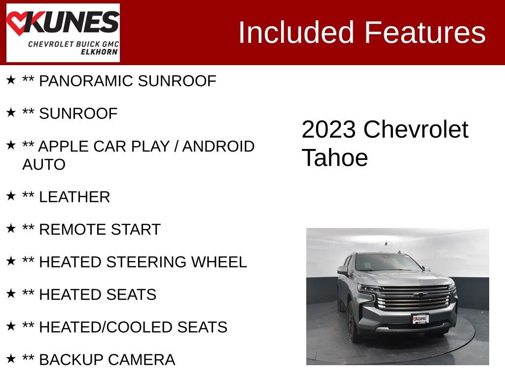 Used 2023 Chevrolet Tahoe High Country SUV