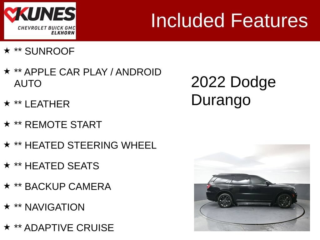Used 2022 Dodge Durango GT Plus