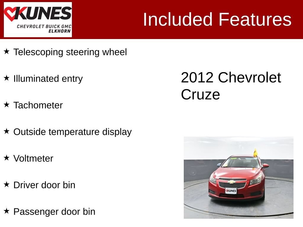 Used 2012 Chevrolet Cruze ECO Car
