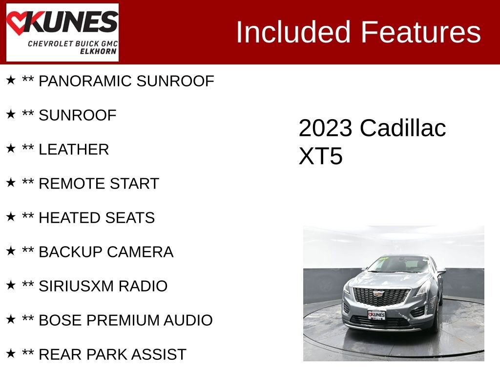 Used 2023 CADILLAC XT5 Premium Luxury SUV