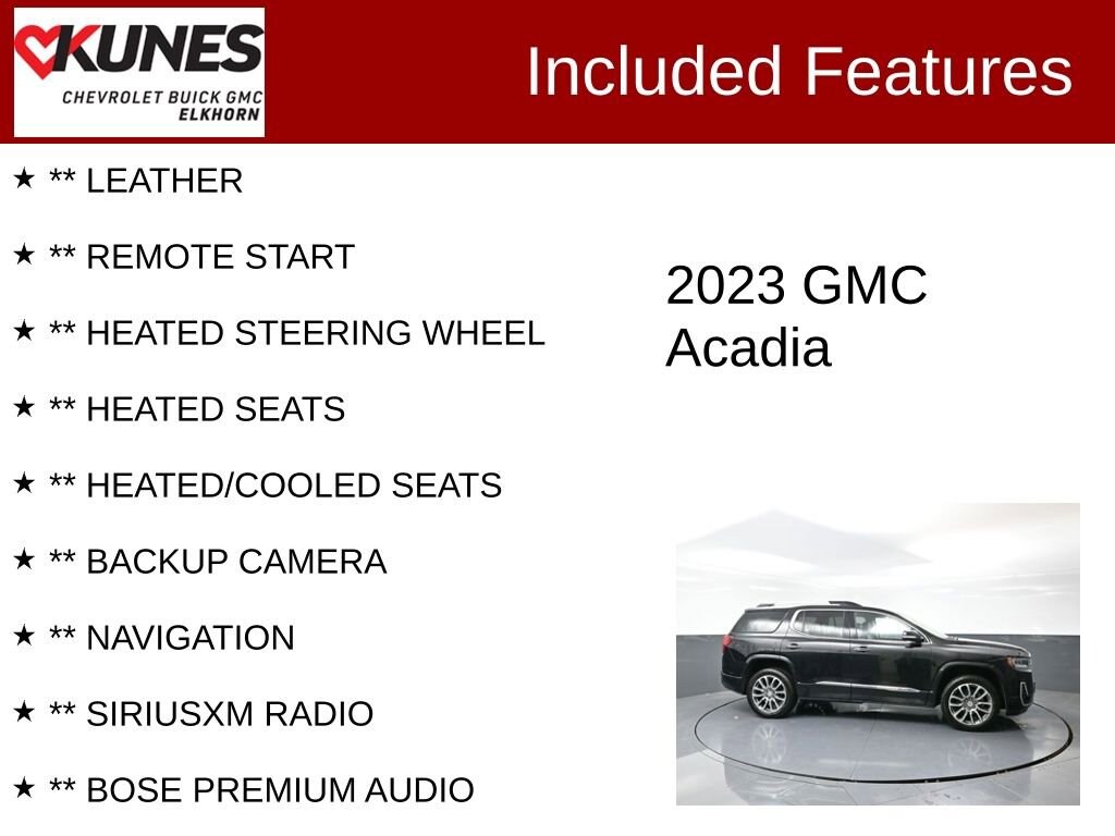 Used 2023 GMC Acadia Denali SUV