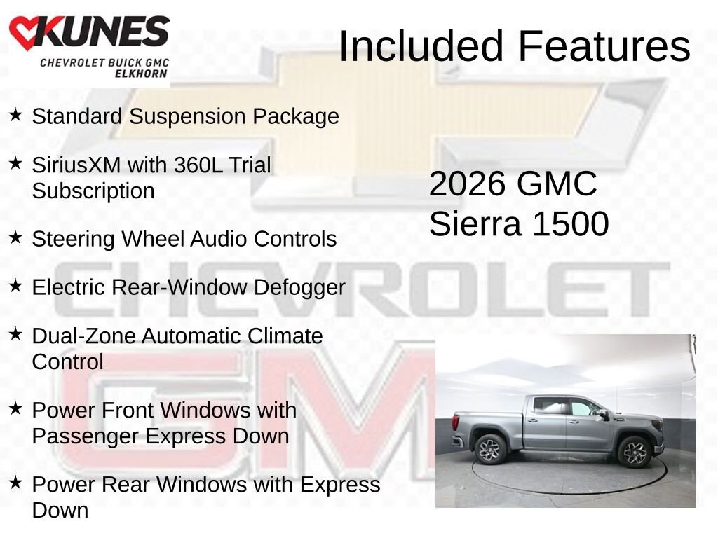 New 2026 GMC Sierra 1500 SLE Truck