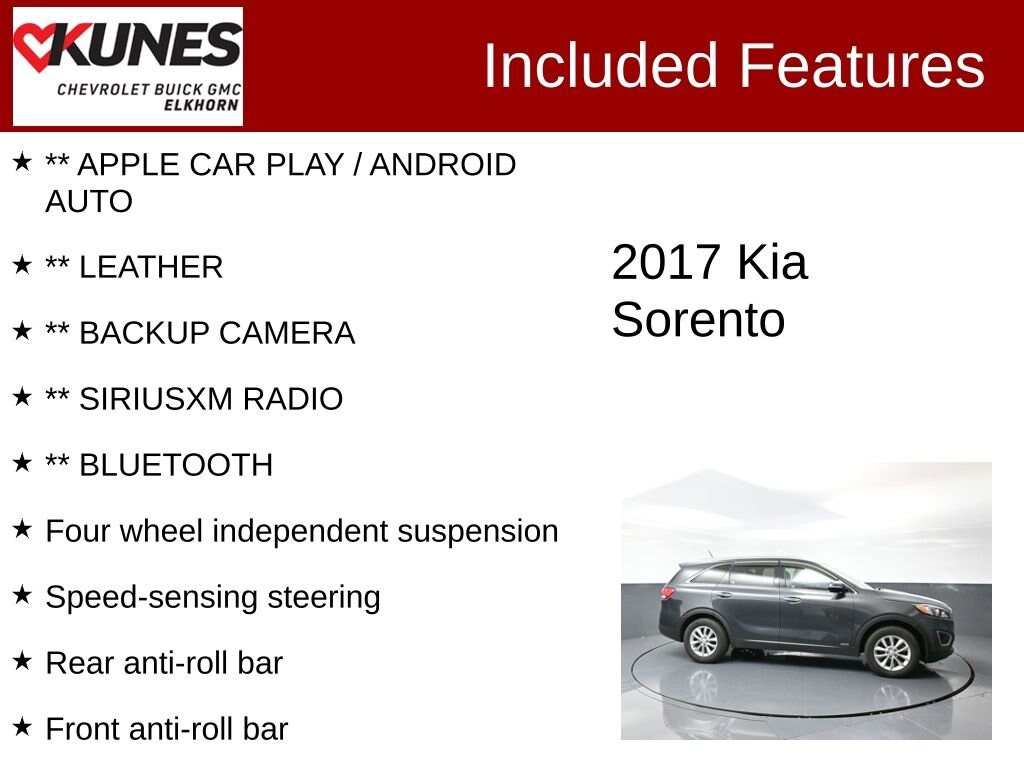 Used 2017 Kia Sorento LX