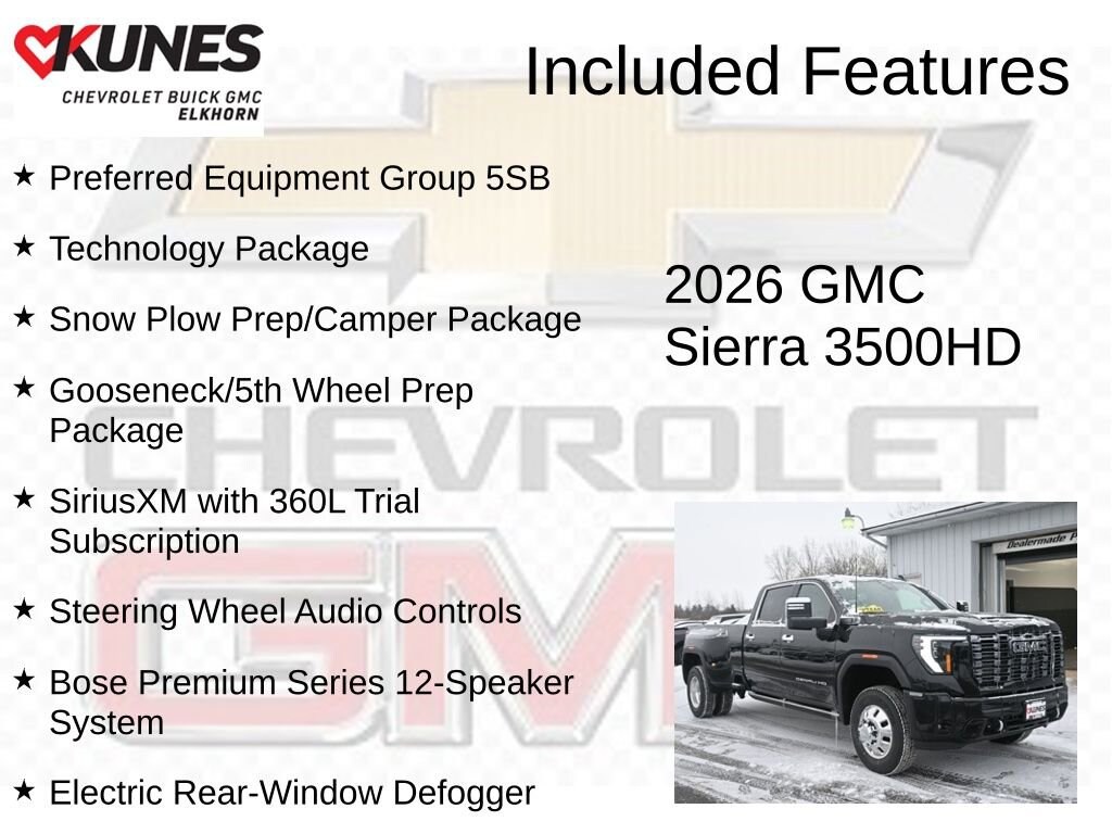 New 2026 GMC Sierra 3500 HD Denali Ultimate DRW Truck