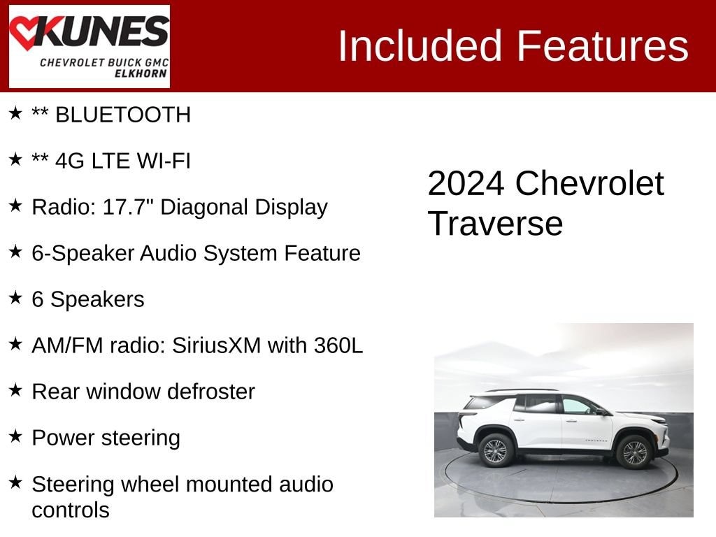 Used 2024 Chevrolet Traverse LT SUV