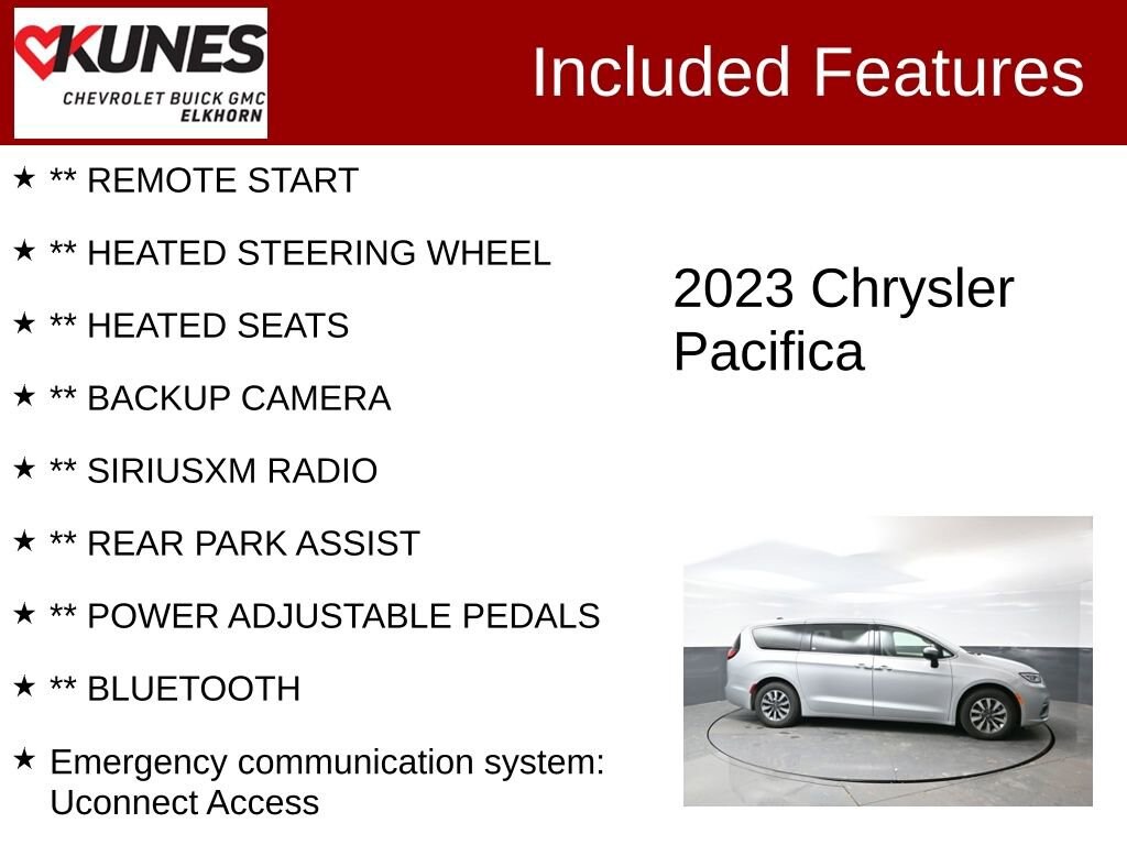 Used 2023 Chrysler Pacifica Hybrid Touring L