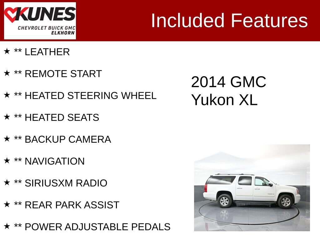 Used 2014 GMC Yukon XL SLT SUV