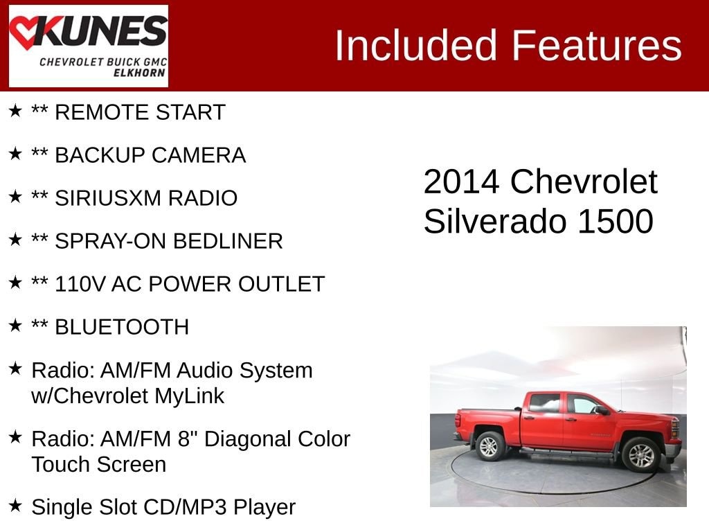 Used 2014 Chevrolet Silverado 1500 LT Truck