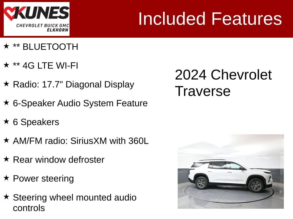 Used 2024 Chevrolet Traverse LT SUV