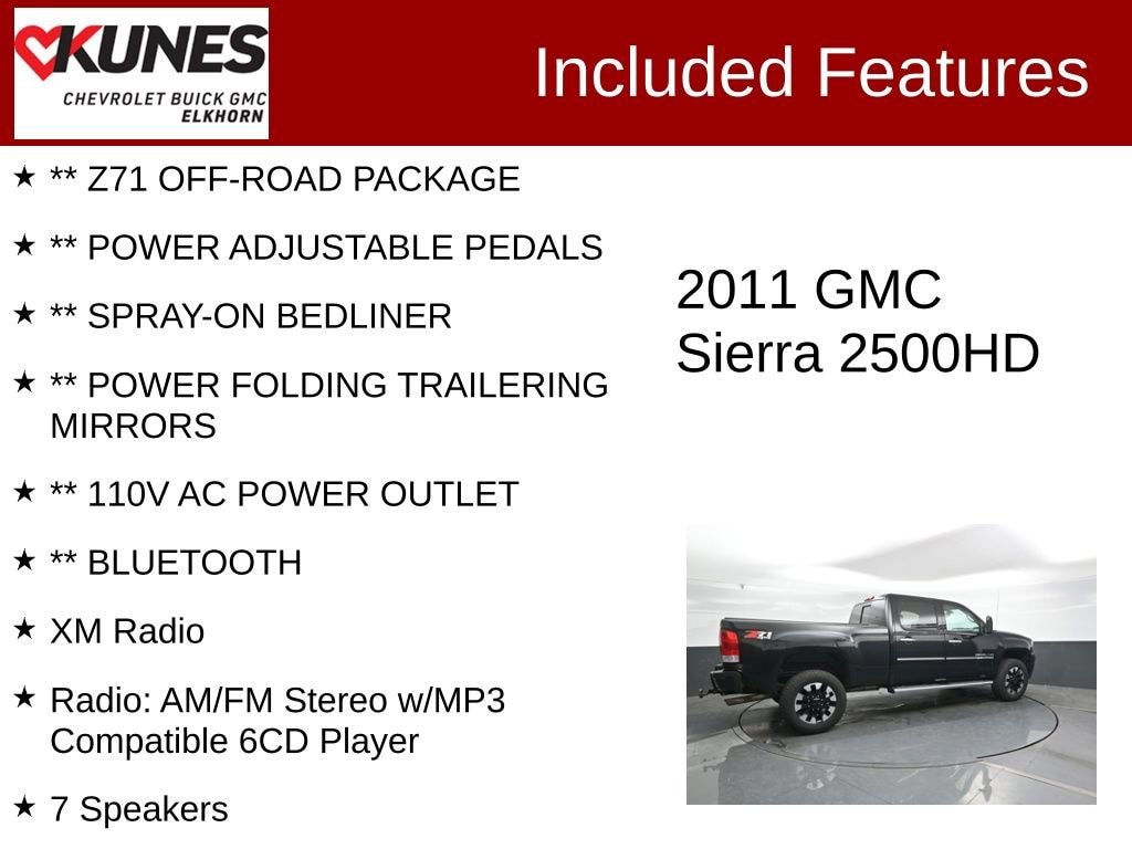 Used 2011 GMC Sierra 2500 HD Denali Truck