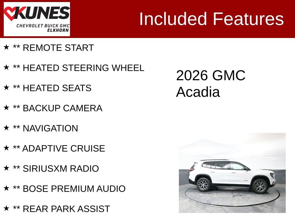 Used 2026 GMC Acadia AT4 SUV