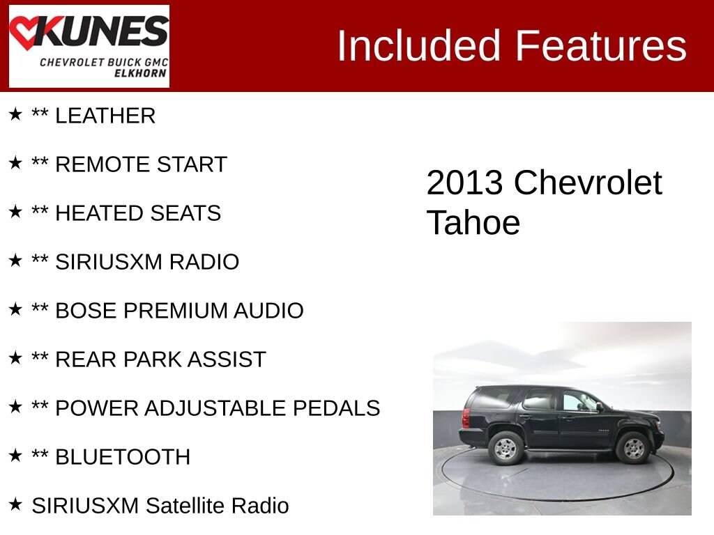 Used 2013 Chevrolet Tahoe LT SUV