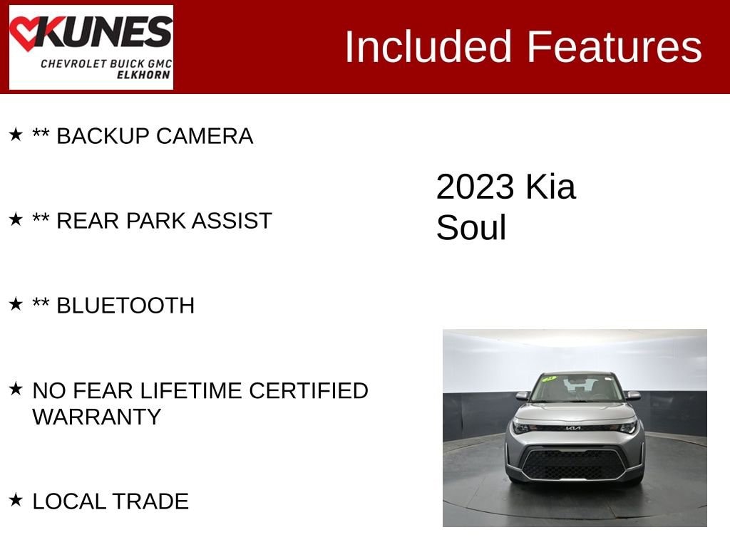 Used 2023 Kia Soul LX with VIN KNDJ23AU7P7883016 for sale in Elkhorn, WI
