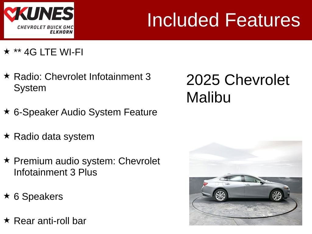 Used 2025 Chevrolet Malibu 1LT Car