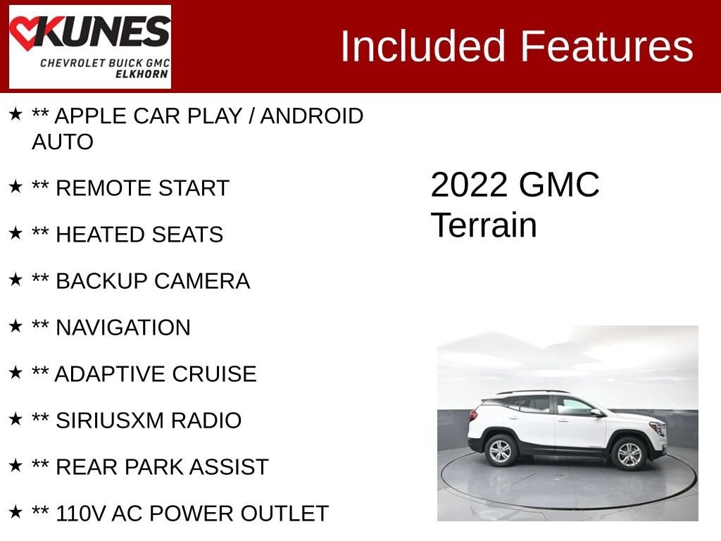 Used 2022 GMC Terrain SLE SUV