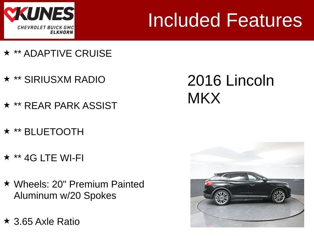 Used 2016 Lincoln MKX Reserve