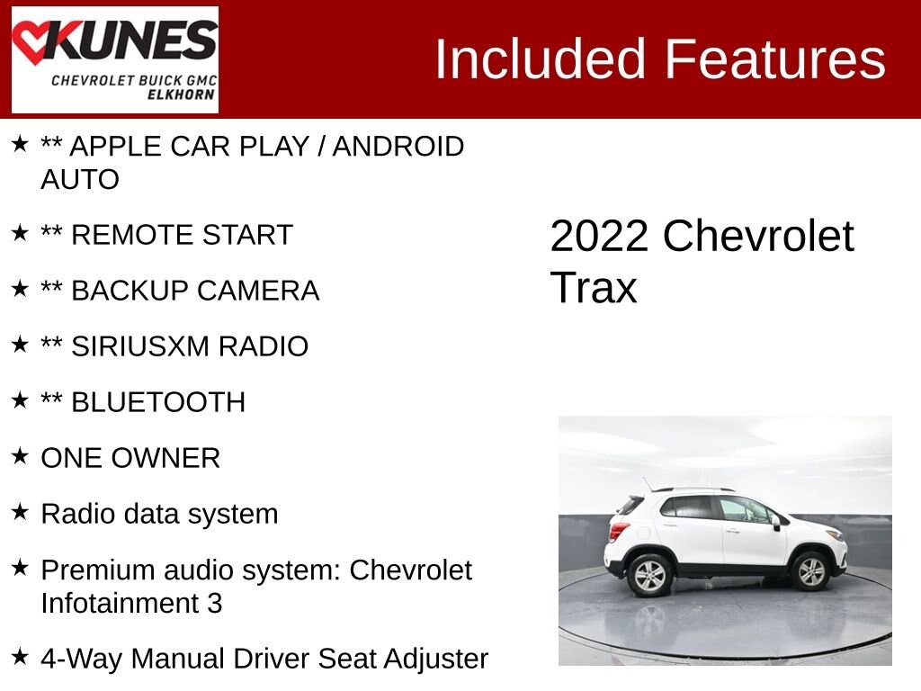 Used 2022 Chevrolet Trax LT SUV