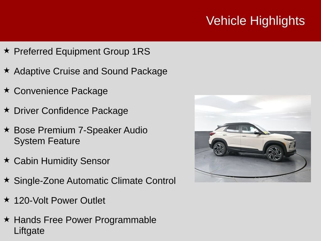New 2026 Chevrolet Trailblazer RS SUV