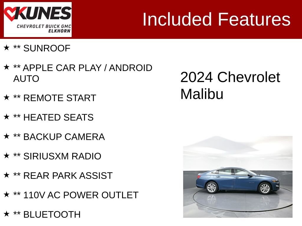 Used 2024 Chevrolet Malibu 1LT Car