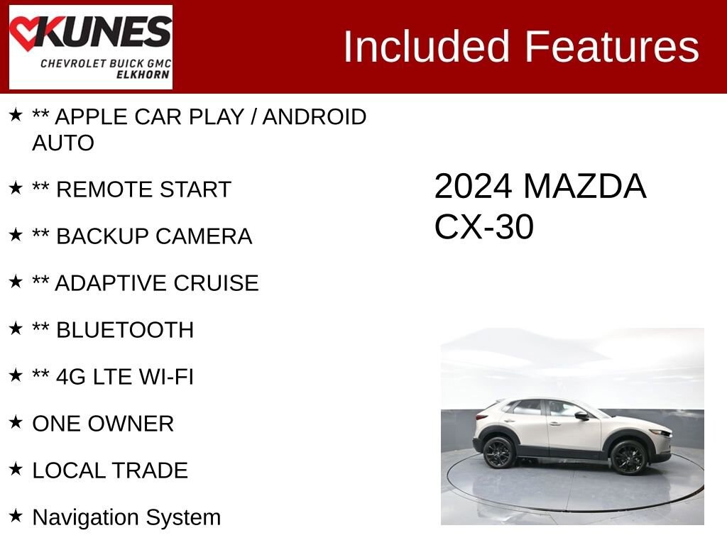 Used 2024 Mazda CX-30 2.5 S Select Sport