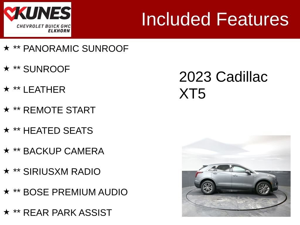 Used 2023 CADILLAC XT5 Premium Luxury SUV