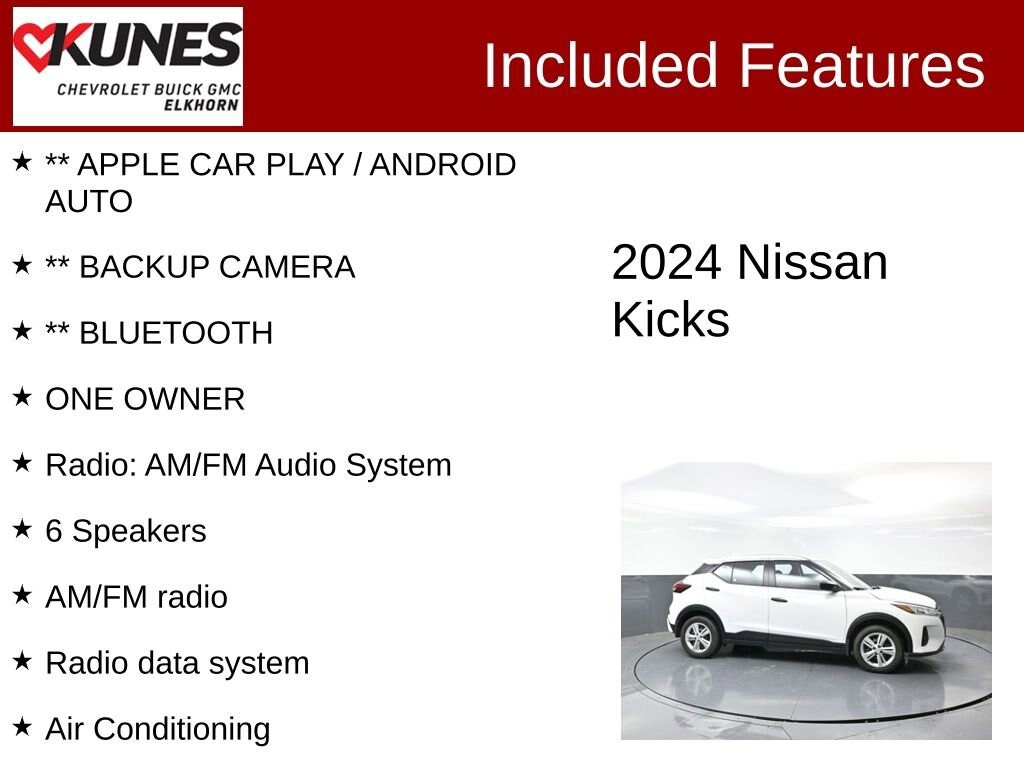 Used 2024 Nissan Kicks S