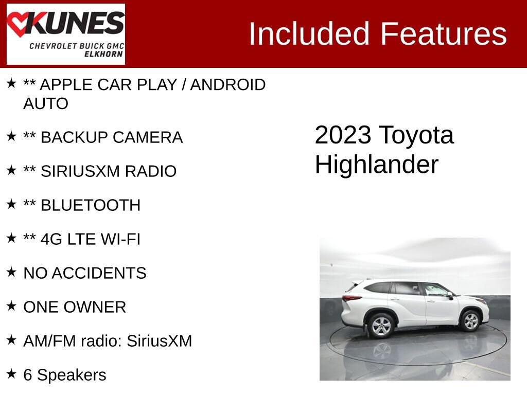 Used 2023 Toyota Highlander L