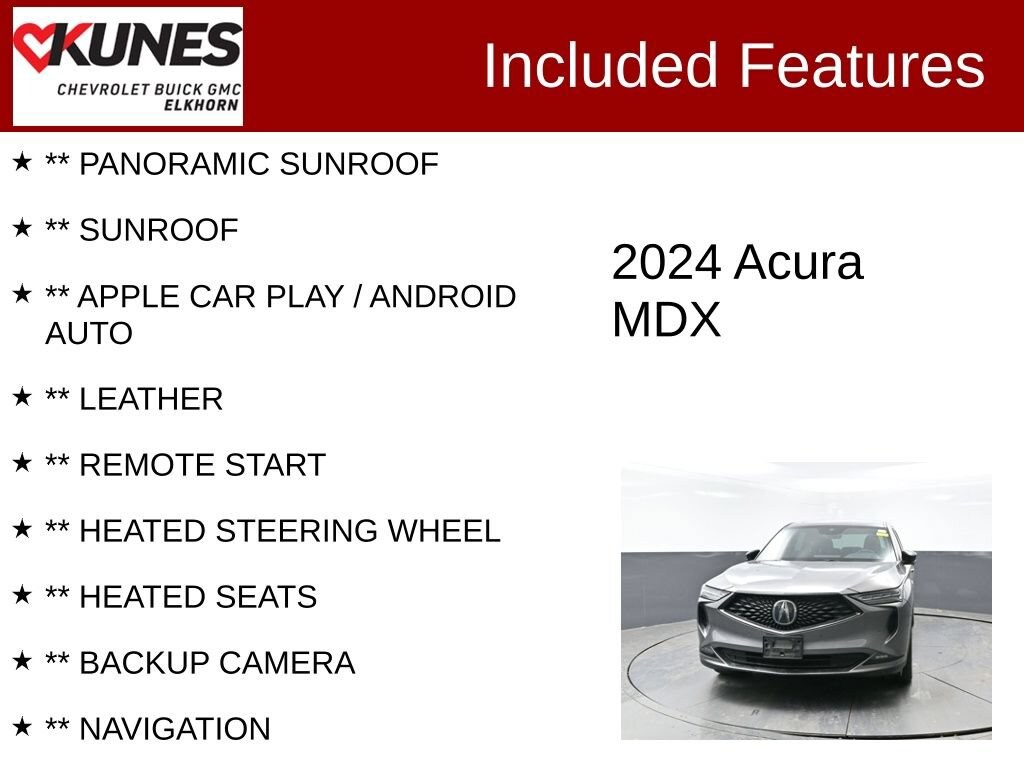 Used 2024 Acura MDX w/A-Spec Package