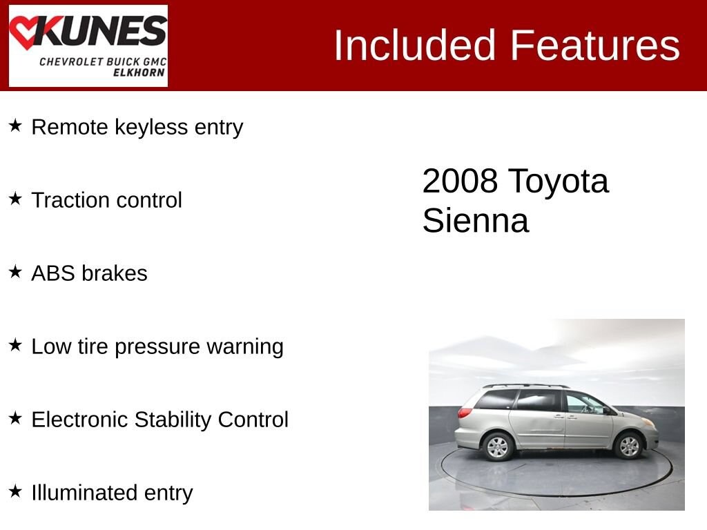 Used 2008 Toyota Sienna CE