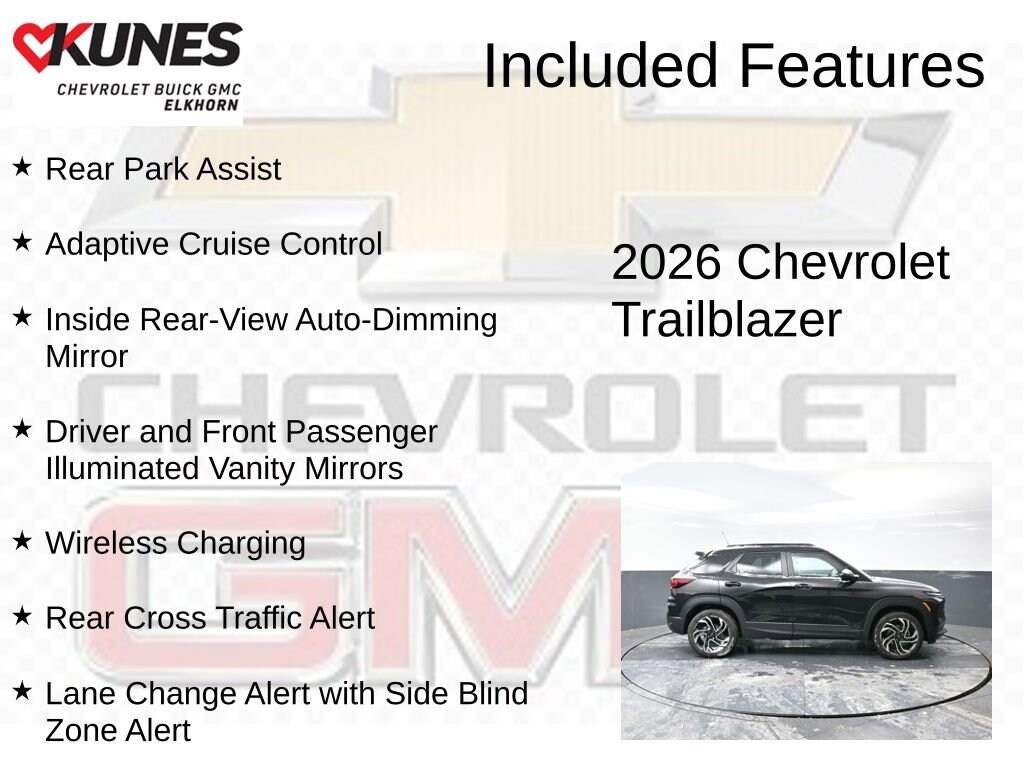 New 2026 Chevrolet Trailblazer RS SUV