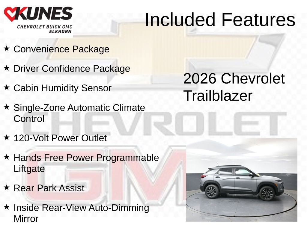 New 2026 Chevrolet Trailblazer Activ SUV