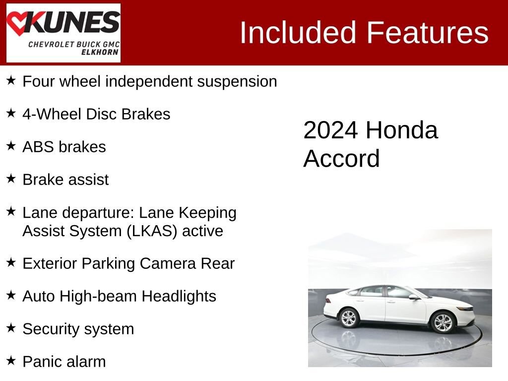 Used 2024 Honda Accord Sedan LX