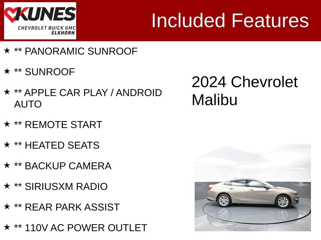 Used 2024 Chevrolet Malibu 1LT Car