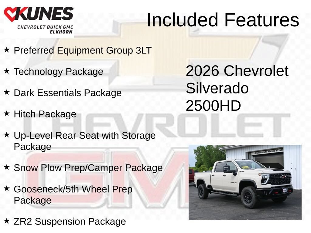 New 2026 Chevrolet Silverado 2500 HD ZR2 Truck