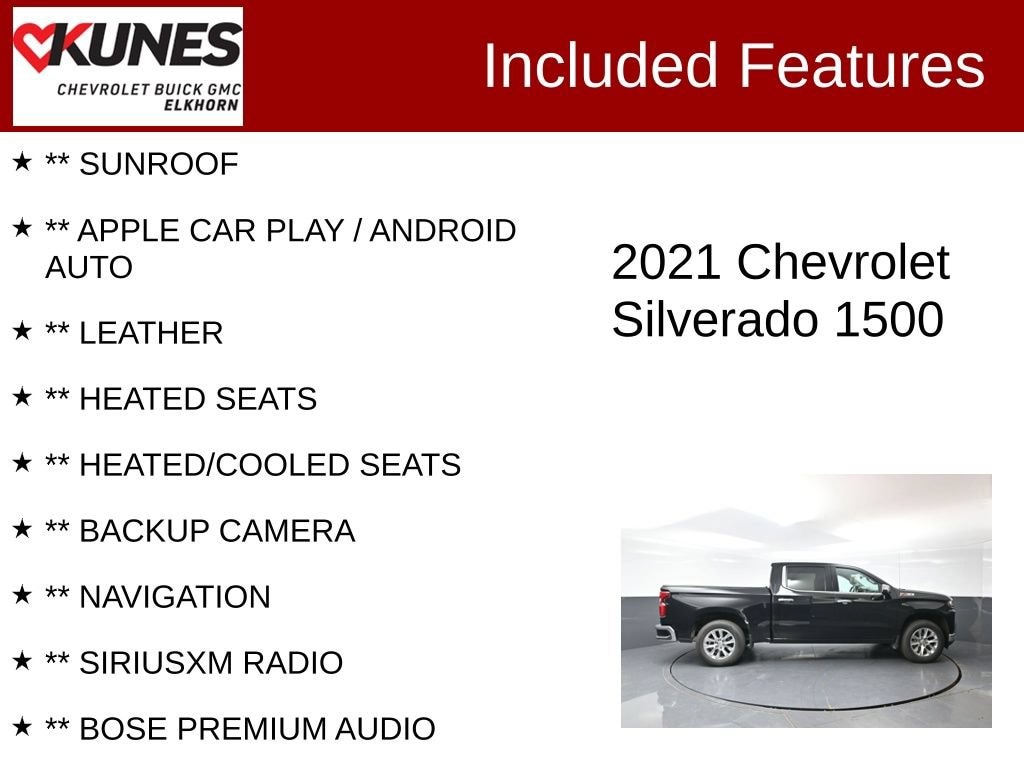 Used 2021 Chevrolet Silverado 1500 LTZ Truck