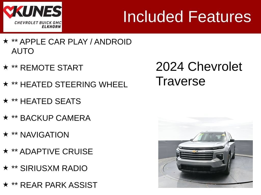 Used 2024 Chevrolet Traverse LT SUV