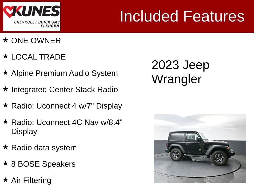 Used 2023 Jeep Wrangler Sport S
