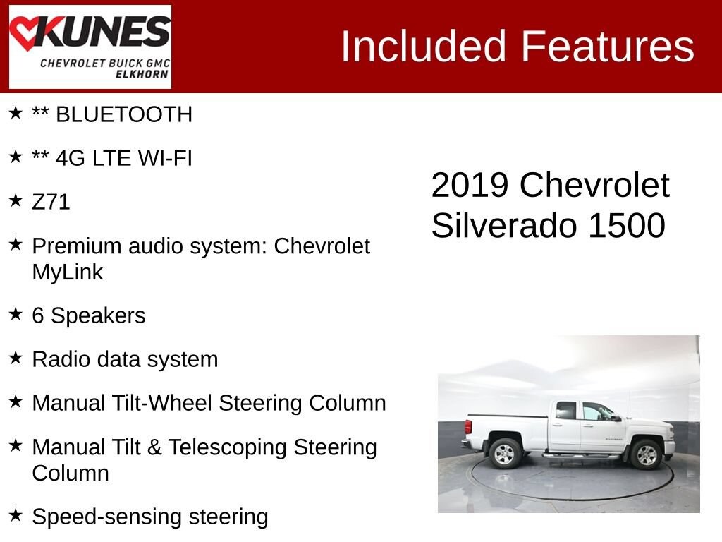 Used 2019 Chevrolet Silverado LD LT Truck