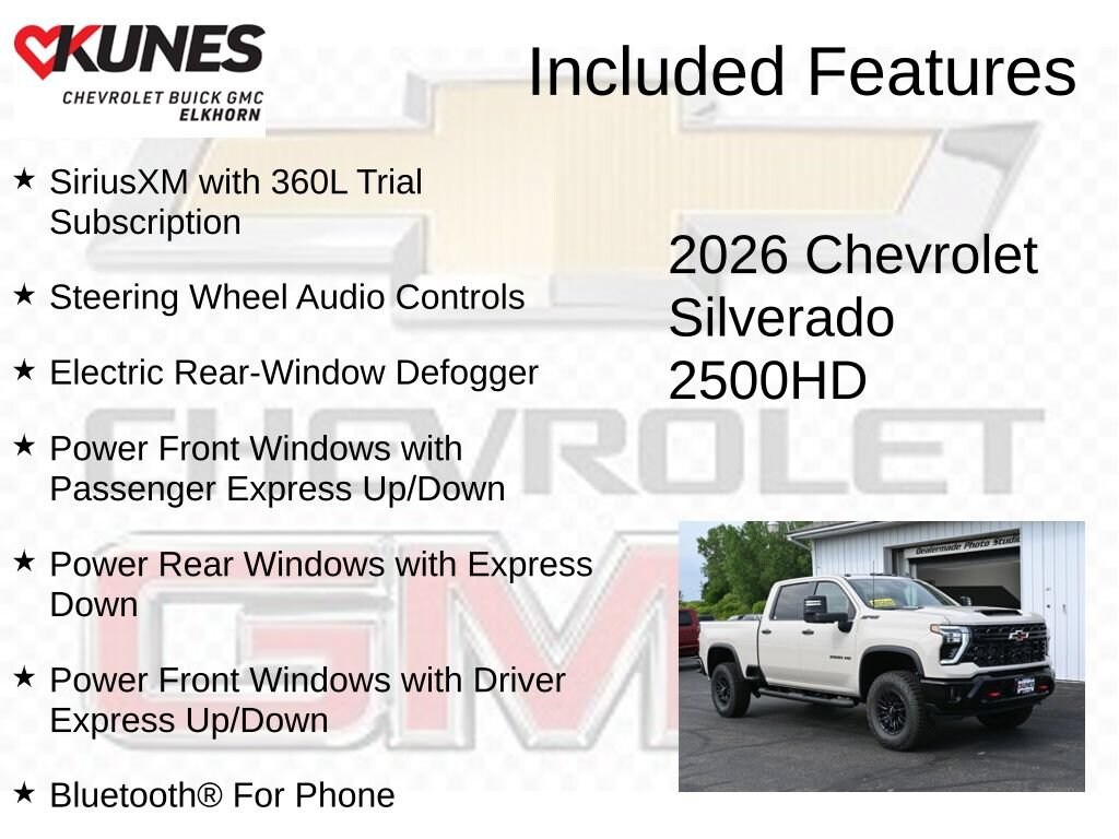 New 2026 Chevrolet Silverado 2500 HD ZR2 Truck