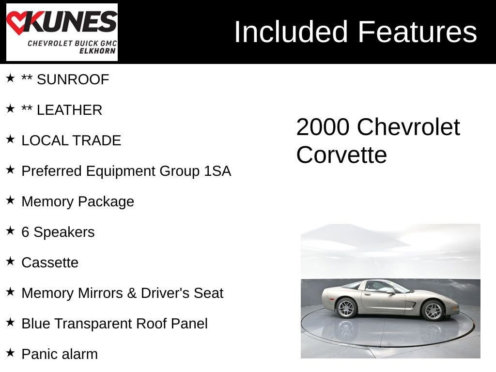 Used 2000 Chevrolet Corvette Performance