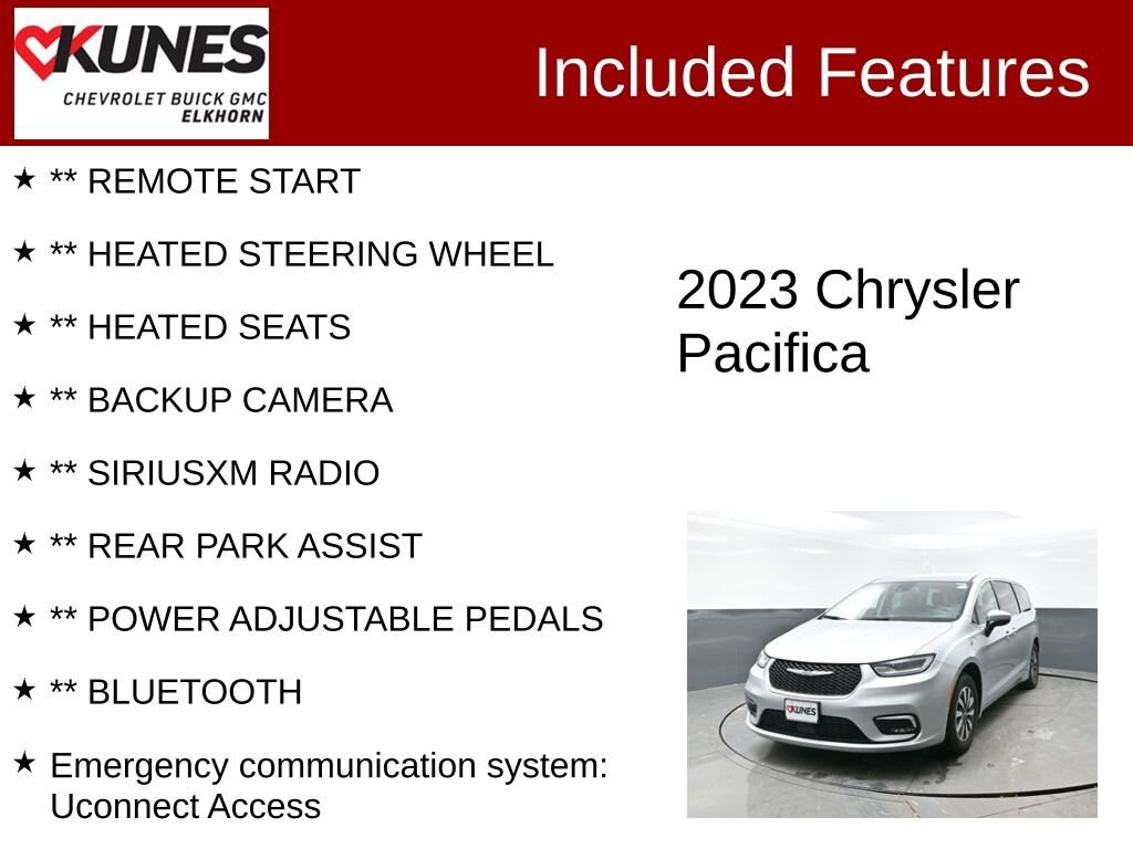 Used 2023 Chrysler Pacifica Hybrid Touring L