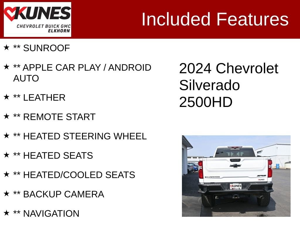 Used 2024 Chevrolet Silverado 2500 HD ZR2 Truck