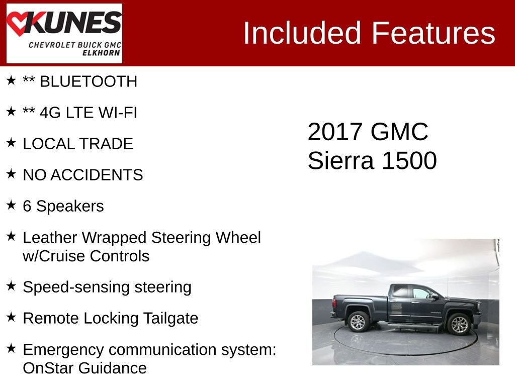 Used 2017 GMC Sierra 1500 SLT Truck