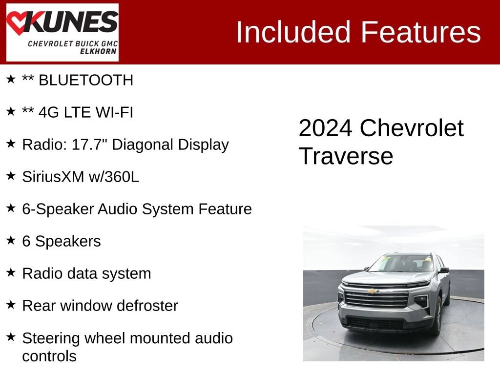 Used 2024 Chevrolet Traverse LT SUV