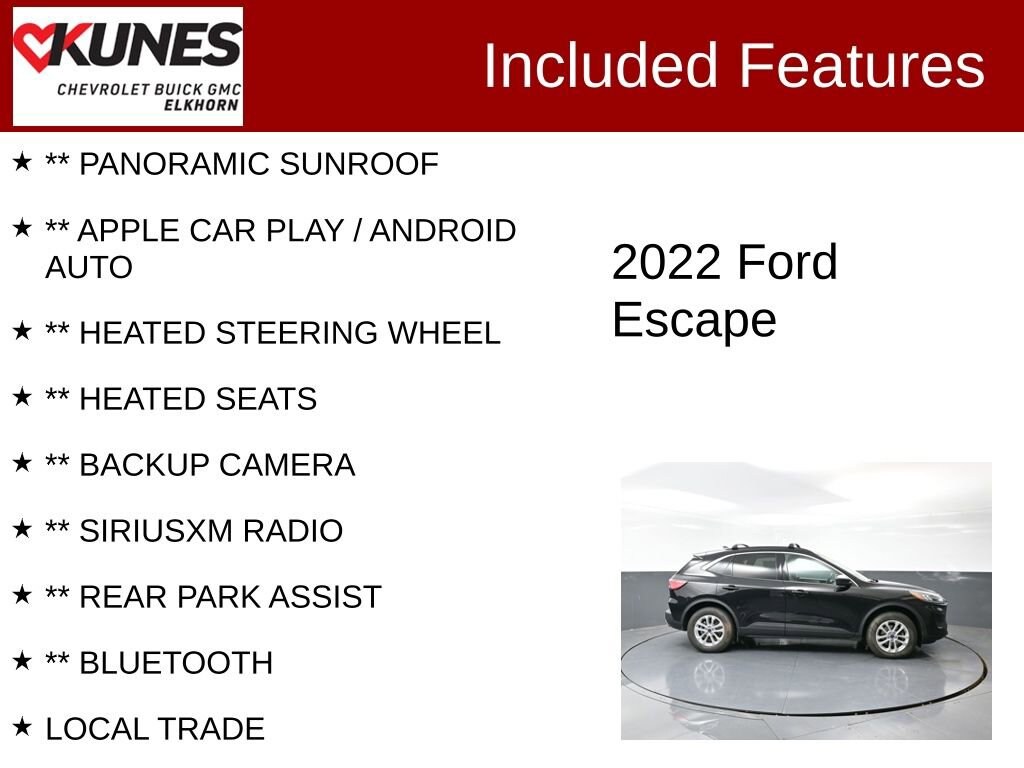 Used 2022 Ford Escape SE