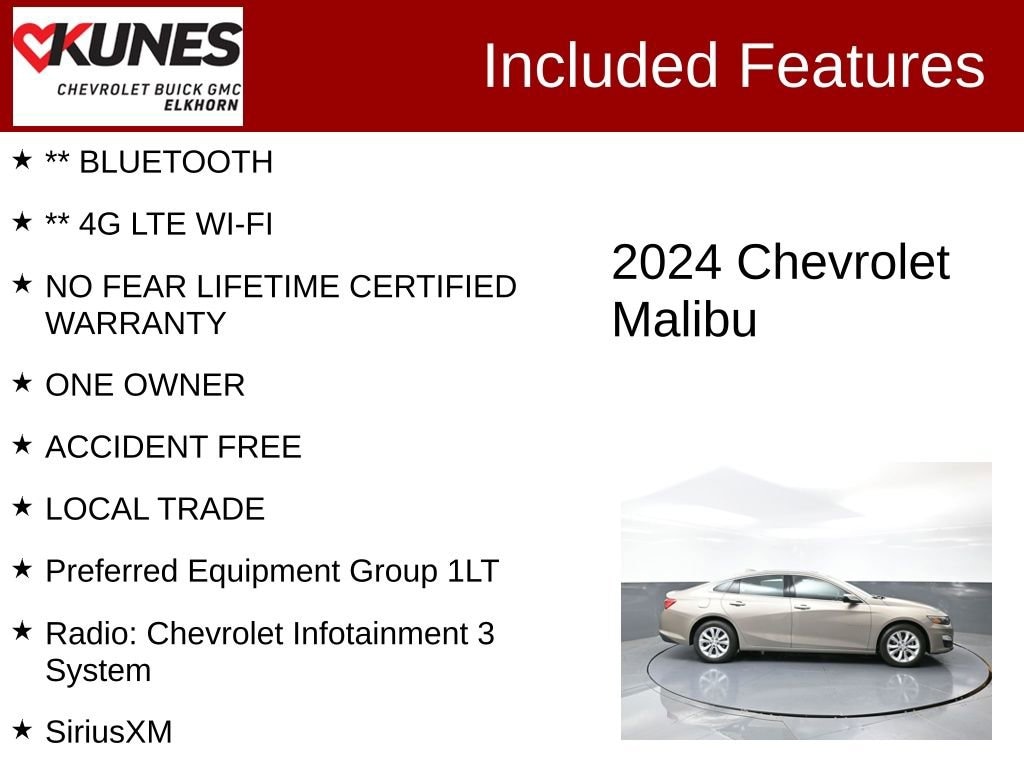 Used 2024 Chevrolet Malibu 1LT Car